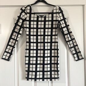 Tight Plaid Mini Dress